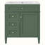 Meuble-lavabo simple 30 po avec plateau en bois manufacturé Dayari-2044094274
