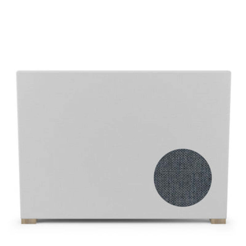 Sloan Upholstered Bed, California King, Pebble Weave Linen Haze, Natural