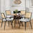 Fabric Upholstered Side Dining Chairs-2120704264