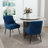 Dinnington Velvet Upholstered Side Chair With Legs-1327015325