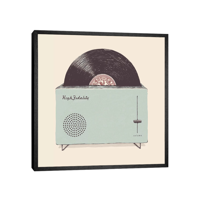 High Fidelity by Florent Bodart - Print on Canvas, 66.04 cm H x 66.04 cm W, Black Floater Framed