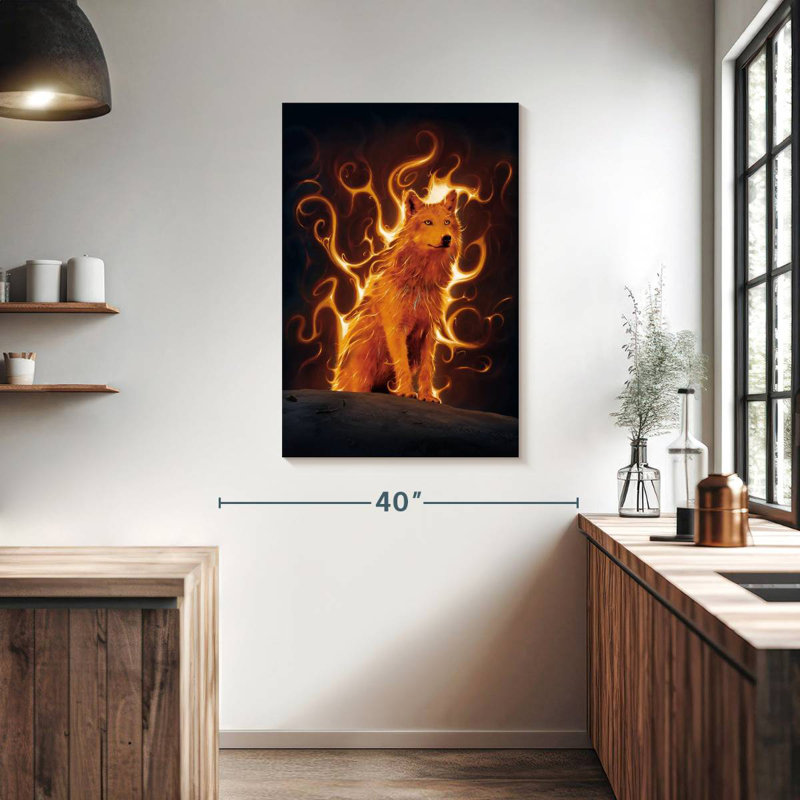 Brampt Phoenix Wolf, 39" H x 26" W