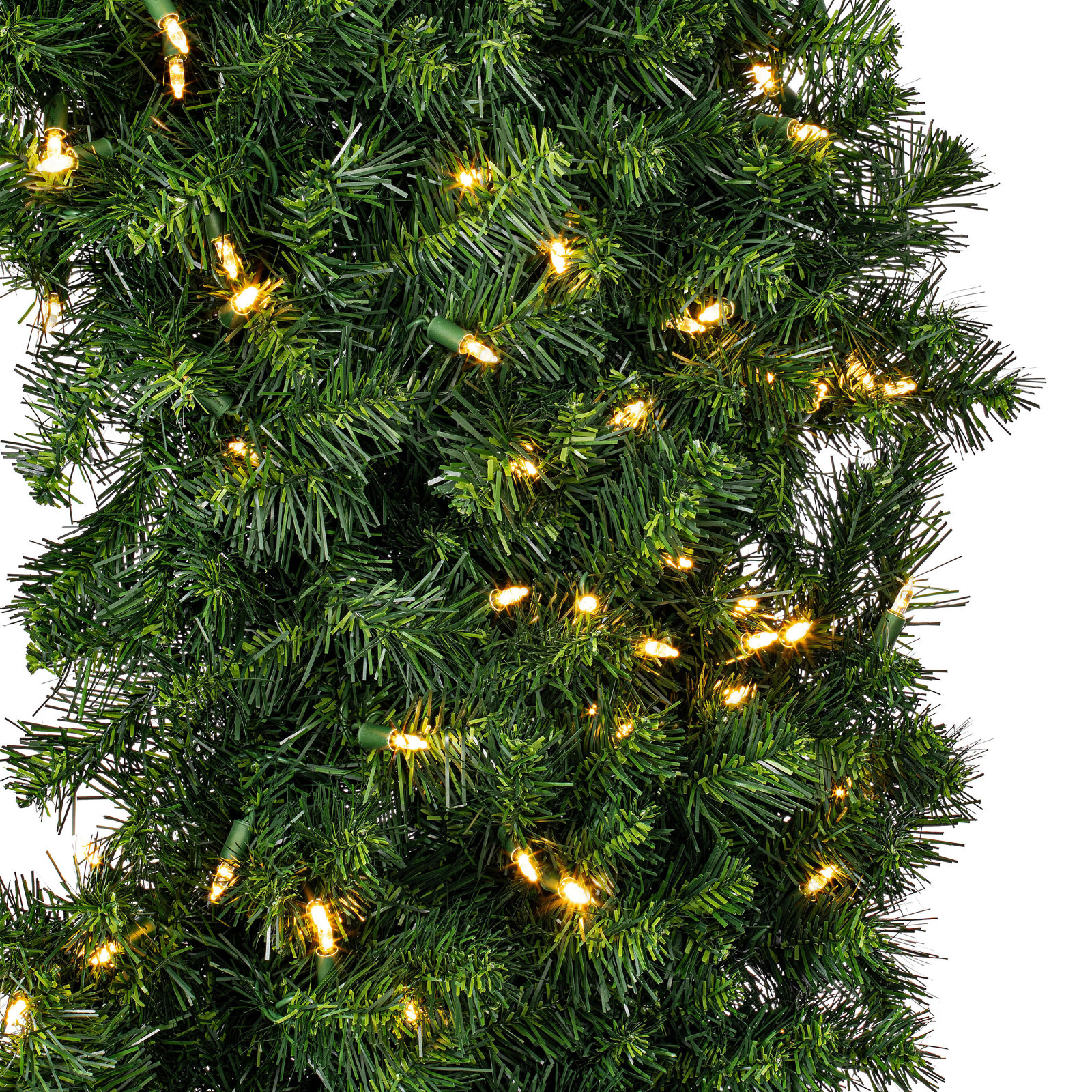 Alanny 72" Pre-Lit Mixed Christmas Wreath, 60" x 60"