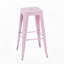 Tabouret de bar de 76 cm (30 pouces) de hauteur comptoir, ensemble de 2 tabourets de bar en métal sans dossier, non empilables-491384994-491385020