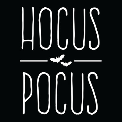 Hocus Pocus Bats - Wrapped Canvas Print