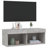 vidaXL Bedside Cabinet with LED Lights Storage Side Table Floating Nightstand