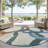 Machine Washable Indoor/Outdoor Lanning ACN2394 Abstract Rug-408547498