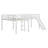 Twin Size L-Shaped Loft Bed With Slide, Ladder And Safety Guardrail-1342805524