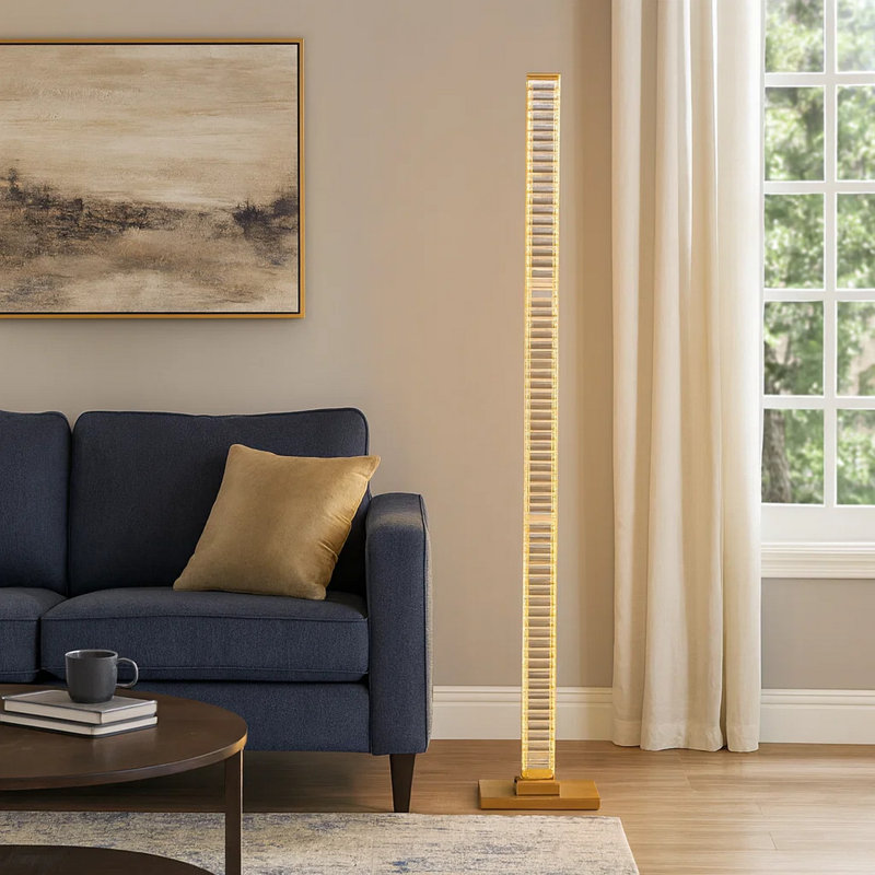 Siavash Floor Lamp, Brass