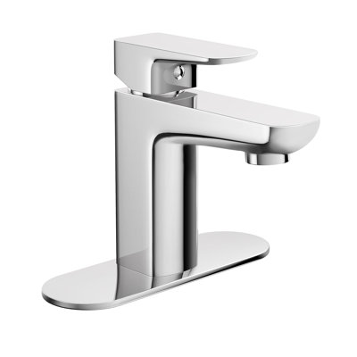 Single-Hole Single-handle Bathroom Faucet with Drain Assembly