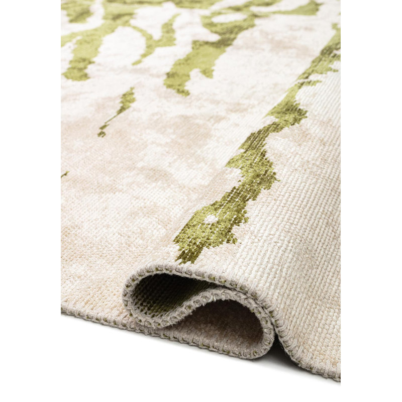 Darthea Abstract Hand Loom Indoor / Outdoor Area Rug, Rectangle 6'7" x 9'10"