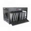 Armoire de station de charge en acier noir 16 appareils - Tablette de bureau verrouillable et chariot de chargement pour ordinateur portable pour la classe, le bureau et la bibliothèque-125526996
