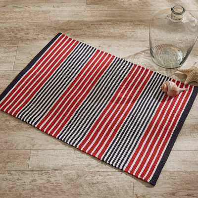 Cesya Cotton Striped Indoor Rug