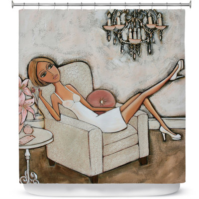 Rideau de douche simple lily