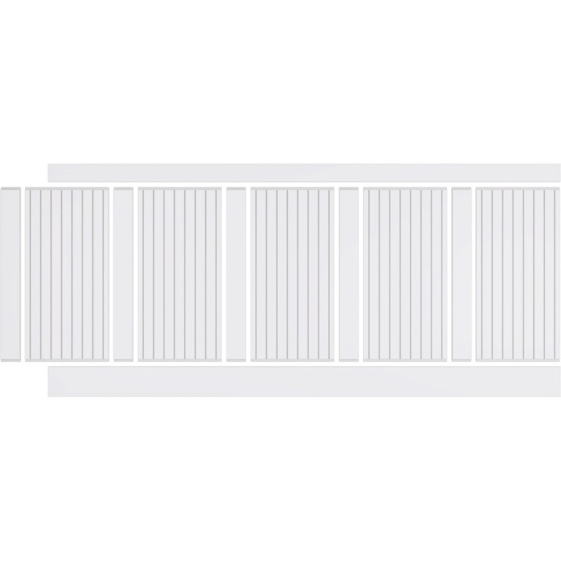 Ensemble de lambris en PVC, H 40 po x l 94,5 po x P 0,625 po