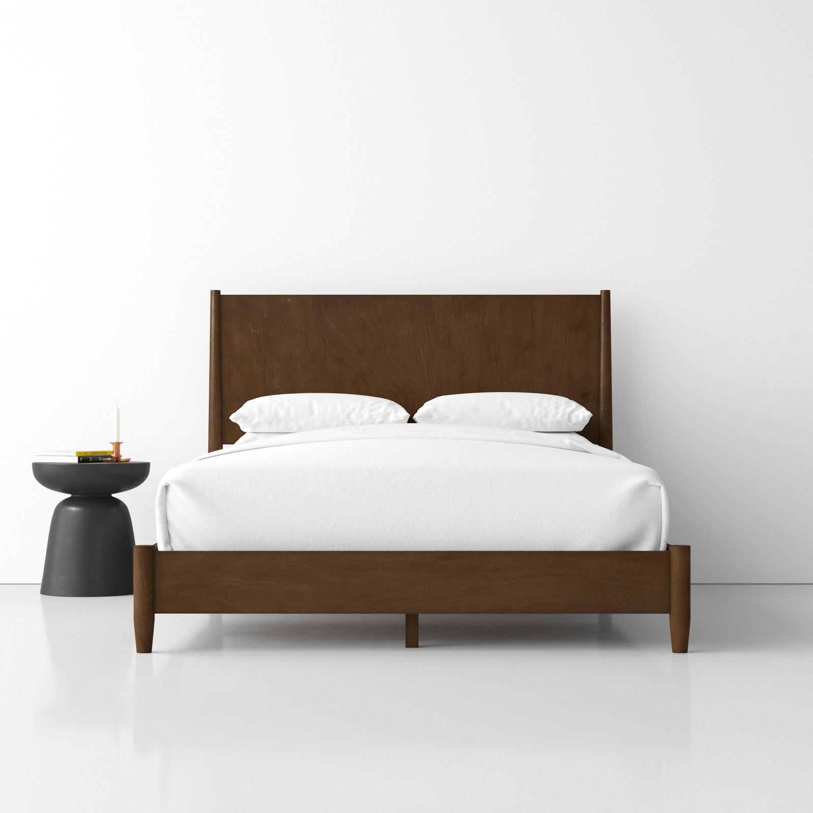 Williams Low-Profile Bed, Queen, Walnut