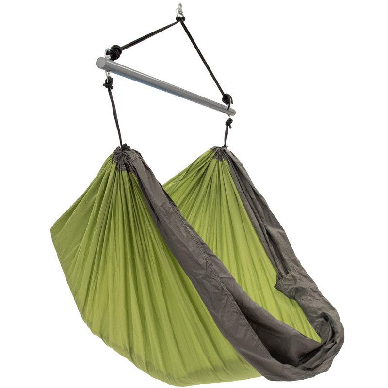 Chaise hamac parachute en nylon avec poches Vivere (capacité de 300 lb), Vert