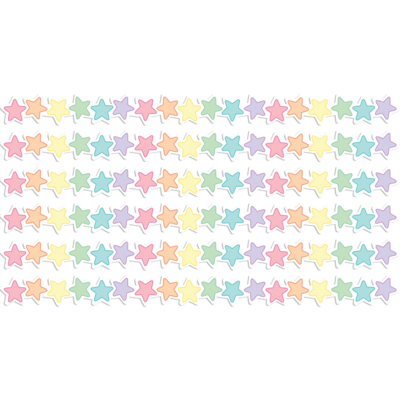 Bordure pastel découpée et découpée