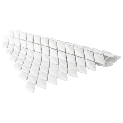 Carreau de mur et de plancher en verre biseauté 1 "x 1,74" Expressions