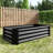 Rectangle Metal Raised Planter 421Ft For Plants And Flowers, Black, Stable & Long - Lasting Black Material, Rust-1312277865-1312277864