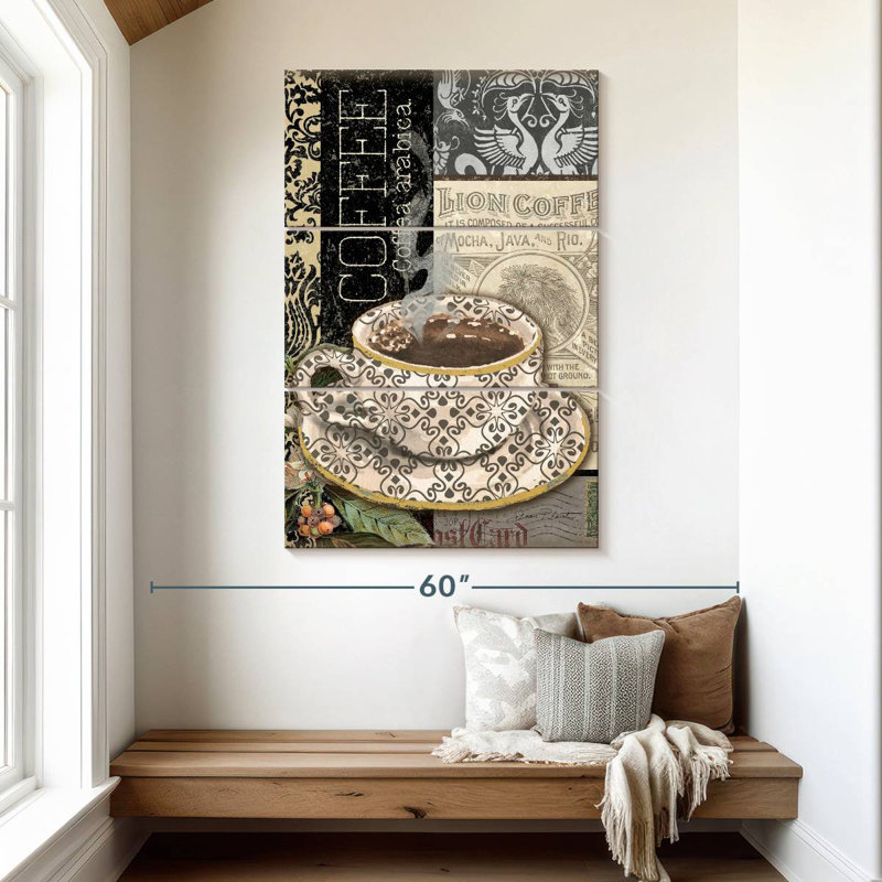 Yarlin Lion Coffee II, 50" H x 32" W
