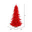 Sapin de Noël artificiel rouge-812353320