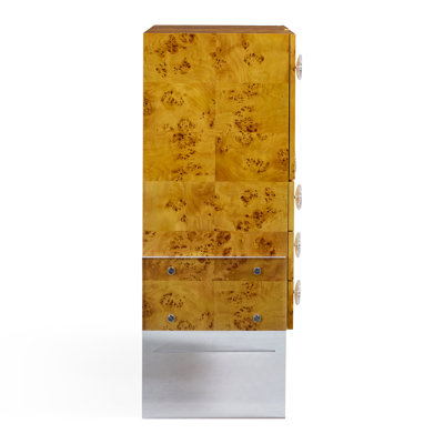 Bond Solid Wood Bar Cabinet
