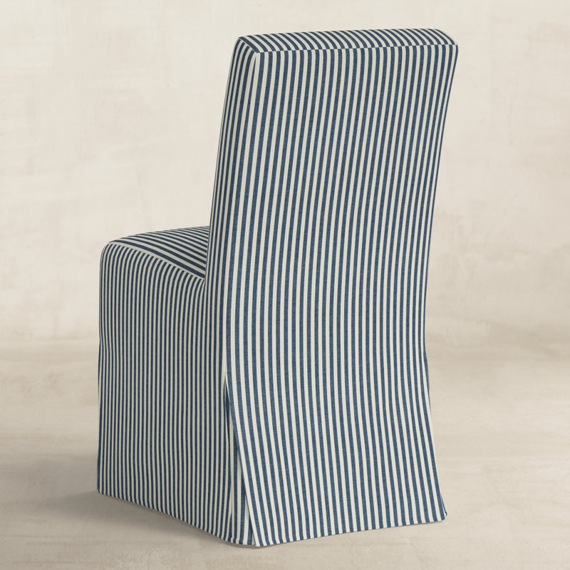 Lindy Dining Chair, Denim Striped