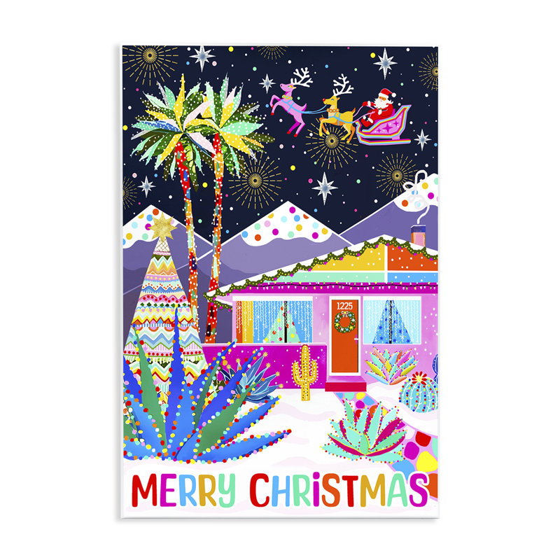 «Whimsical Desert Christmas» par Jess Stempel, H 19 po x l 13 po