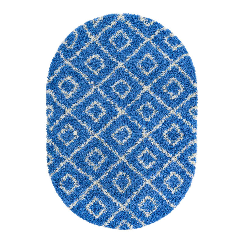 Blewitt Geometric Indoor Rug, Oval 4'1" x 6'1"