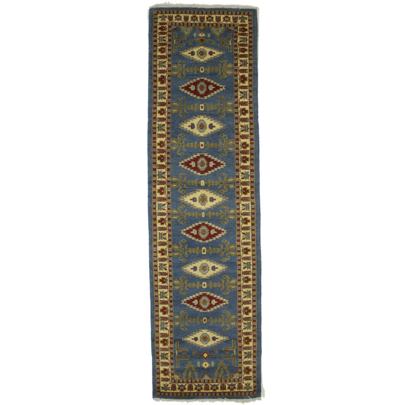 Tapis de couloir oriental bleu Ehudd