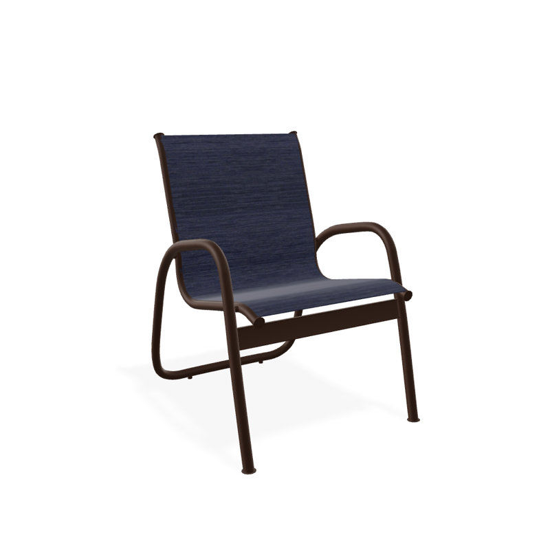 Fauteuil de patio Gardenella, Kona texturé, Collectionnez l'indigo