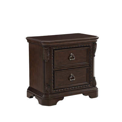 Table de chevet avec 2 tiroirs et quincaillerie sur mesure Lateasa