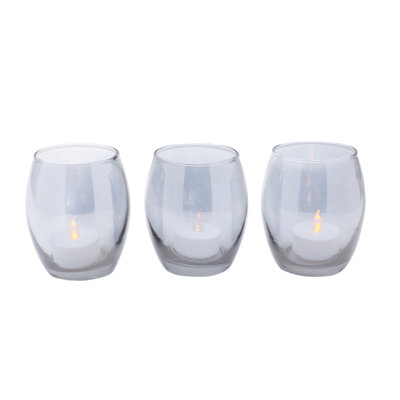 Elements Glass Tabletop Votive Holder Set