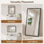 Miroir de salle de bain rectangulaire biseauté avec cadre en aluminium -378938471-378938469