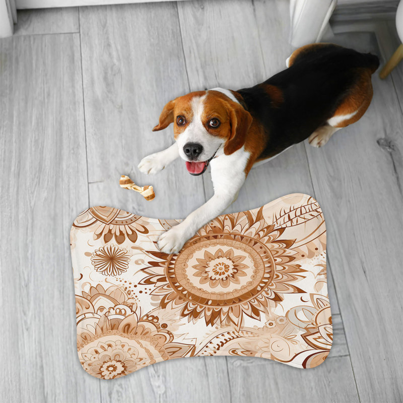 Tapis décoratif décoratif en forme d'os 1 pièce