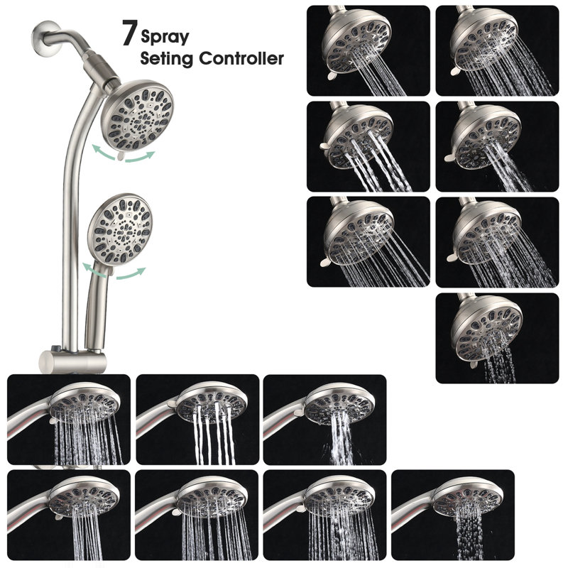 Dual Shower Head Spa System, Brushed Nickel