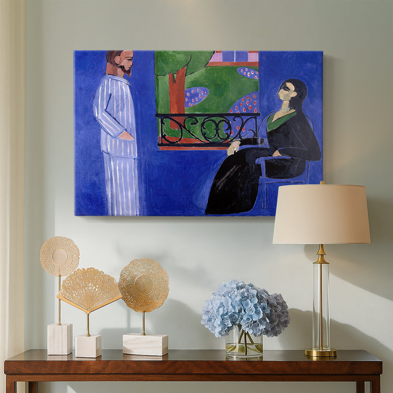 Henri Matisse "La Conversation" - Art mural de qualité musée, 8x12