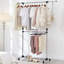 Adjustable Rolling Clothing Rack-343035968