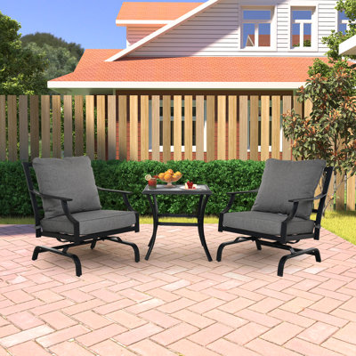 Marchant 2 - Person Patio Conversation Set with Cushions