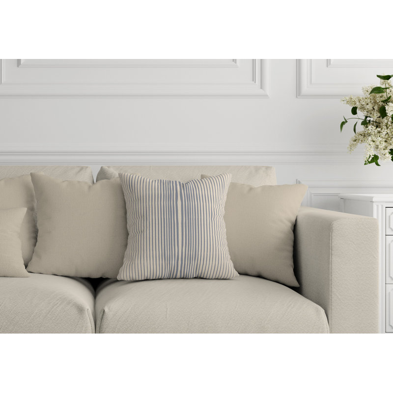 Coussin intérieur / extérieur Ash River, L 19 po x H 19 po, Beige