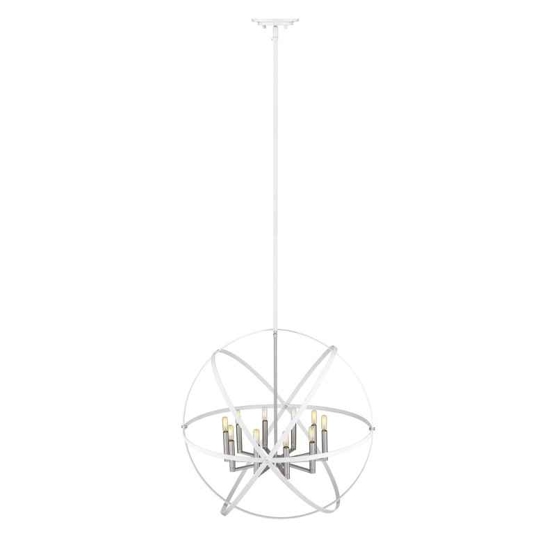 Avers 10 - Light Dimmable Globe Chandelier