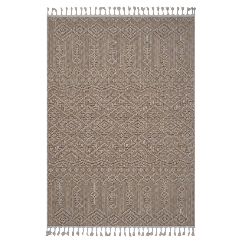 4X6 Area Rug Traditional Indoor-Outdoor, Rectangle 4' x 6'2"