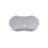 White Natural Marble Bathroom Vessel Sink, Semi-Polished Surface, Natural Stone, Genuine Marble, Real Marble, 23.6X14.2Xh7.1 Inches/600X360xh180 Mm-1420180582