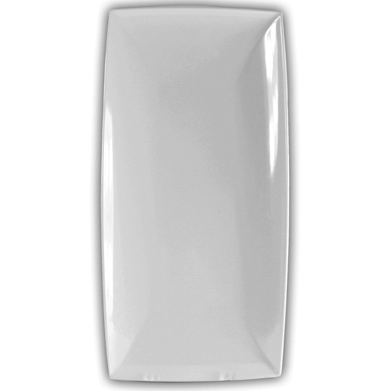 Thunder Group Inc. Melamine Platter, 0.75" H x 9.5" W x 5.25" D, White