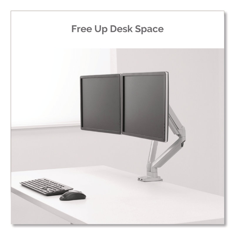 Fellowes® Multi-Screen Desktop Mount, Silver