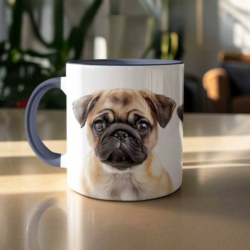 Ceramic Coffee Mug, 3, Navy