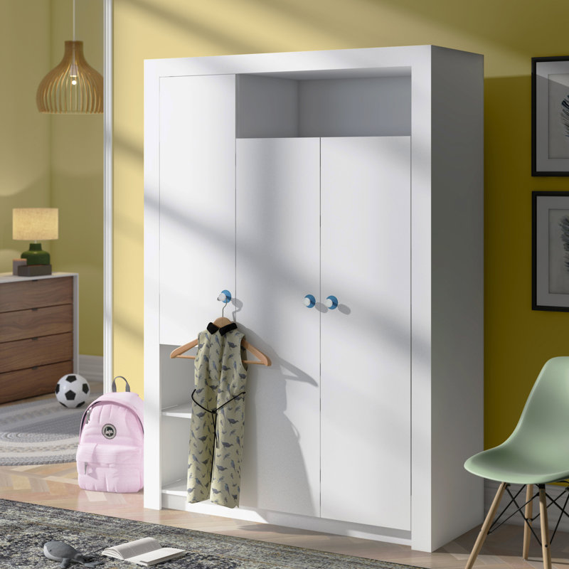 3 Door Solid Wood Wardrobe