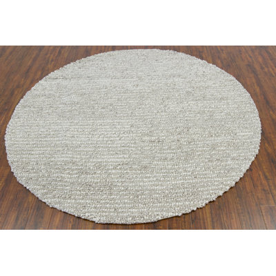 Anni Wool Area Rug in White
