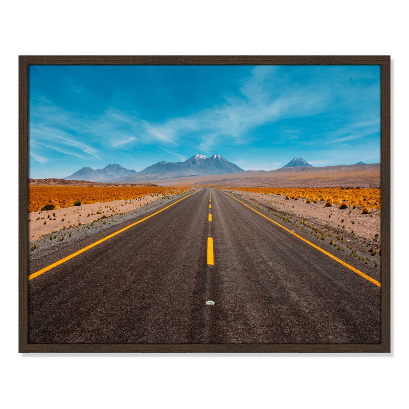 «Road trip» par Diego Jimenez, reproduction, Pas de tapis, Cadre mince en noyer, H 23,5 po x l 29,5 po x P 0,75 po
